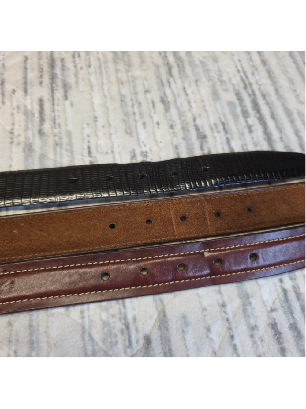 Cole Haan Bundles Leather Mens Size 90/36 Metal Buckle Classic Business